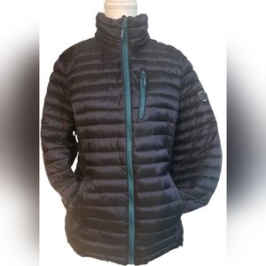 Nautical women ski /snow coat, dark blue, size large
